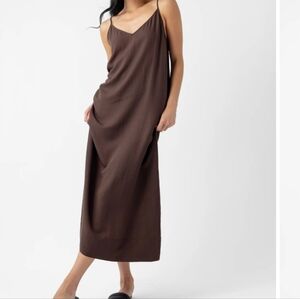 XiRENA Olive Gold Destin Dress, Size Large